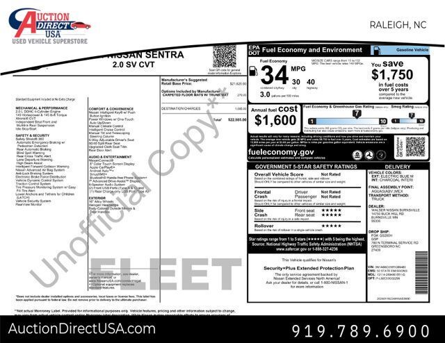 2024 Nissan Sentra SV Raleigh NC