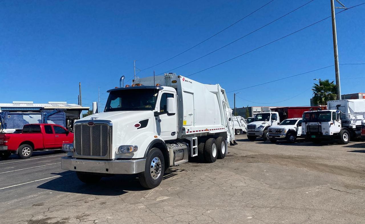 2024 Peterbilt 567 25 Yard PacMac Rear Loader Garbage truck