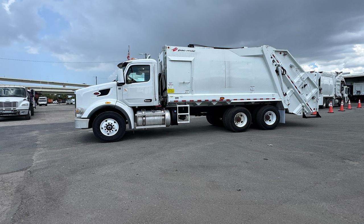 2024 Peterbilt 567 25 Yard PacMac Rear Loader Garbage truck