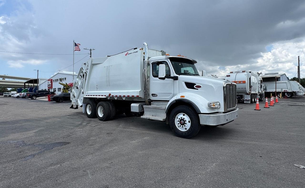 2024 Peterbilt 567 25 yard Pac-Mac Rear Loader Garbage Truck