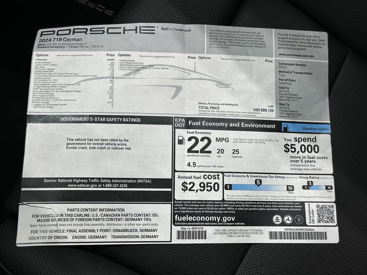 2024 Porsche 718 Newark DE