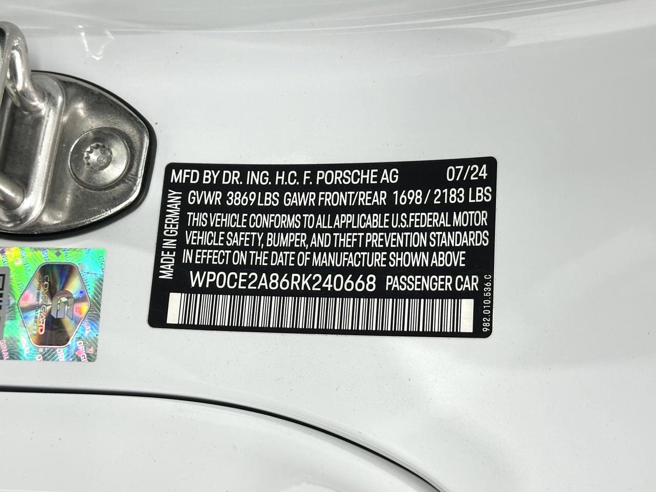2024 Porsche 718 RS Newark DE