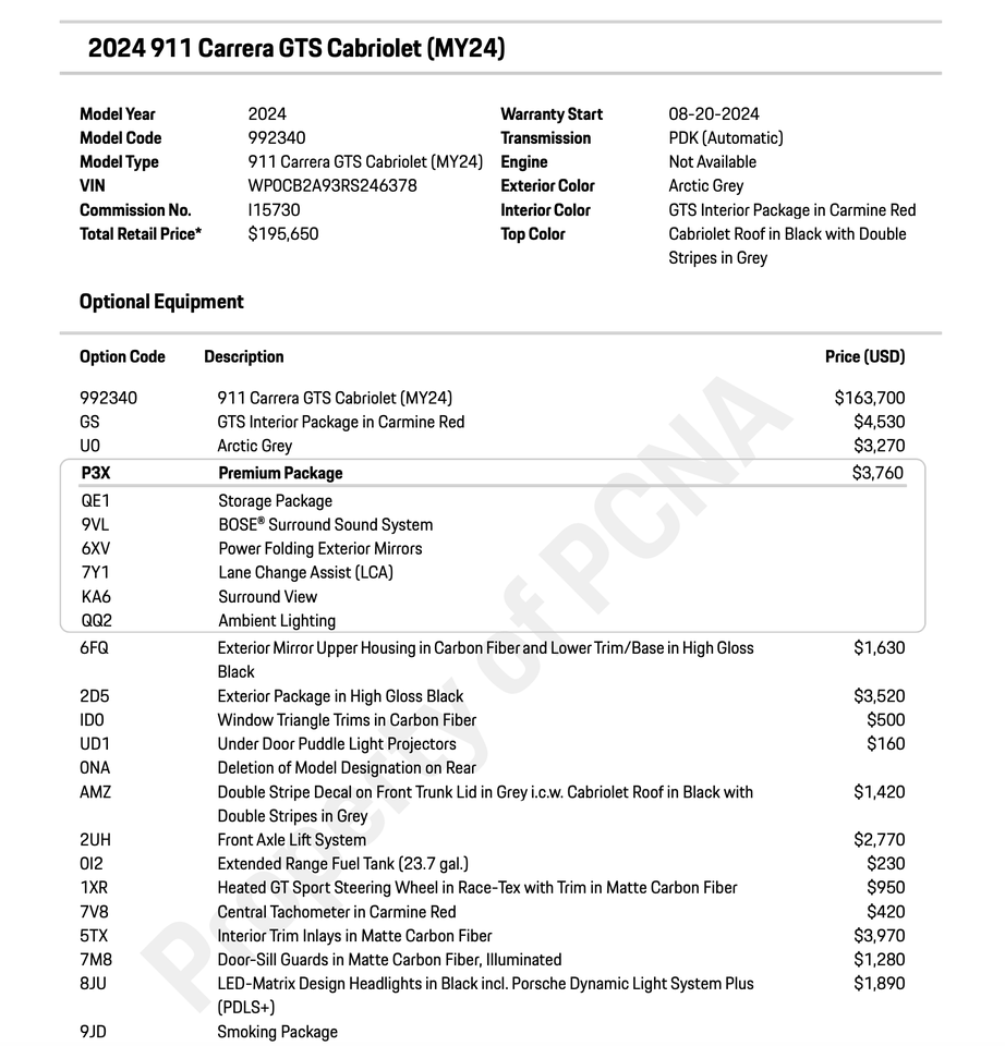 2024 Porsche 911 Carrera GTS Tampa FL