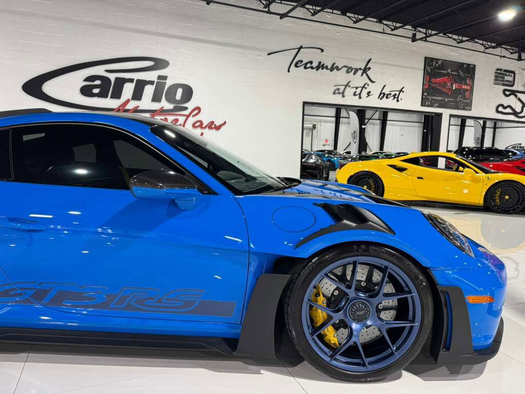 2024 Porsche 911 GT3 RS Weissach Shark Blue paint, carbon racing seats, magnesium wheels, PCCB, Bose audio AND MORE!! Fort Lauderdale FL
