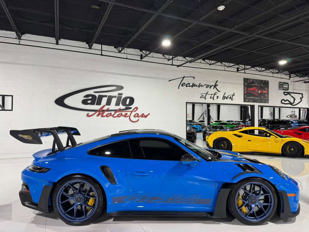 2024 Porsche 911 GT3 RS Weissach Shark Blue paint, carbon racing seats, magnesium wheels, PCCB, Bose audio AND MORE!! Fort Lauderdale FL