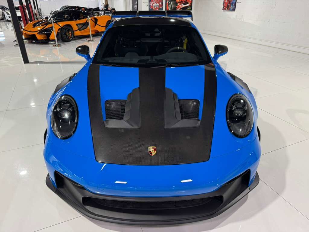 2024 Porsche 911 GT3 RS Weissach Shark Blue paint, carbon racing seats, magnesium wheels, PCCB, Bose audio AND MORE!!