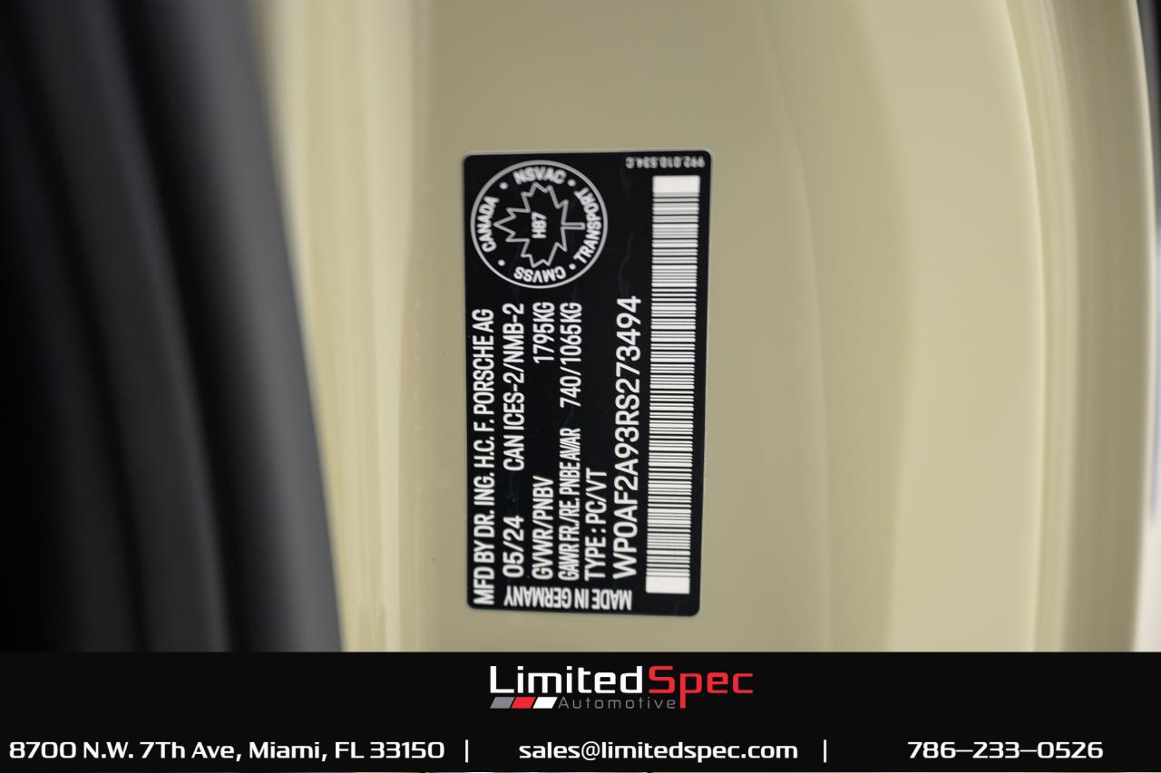 2024 Porsche 911 GT3 RS Weissach package PTS Stone Grey Miami FL