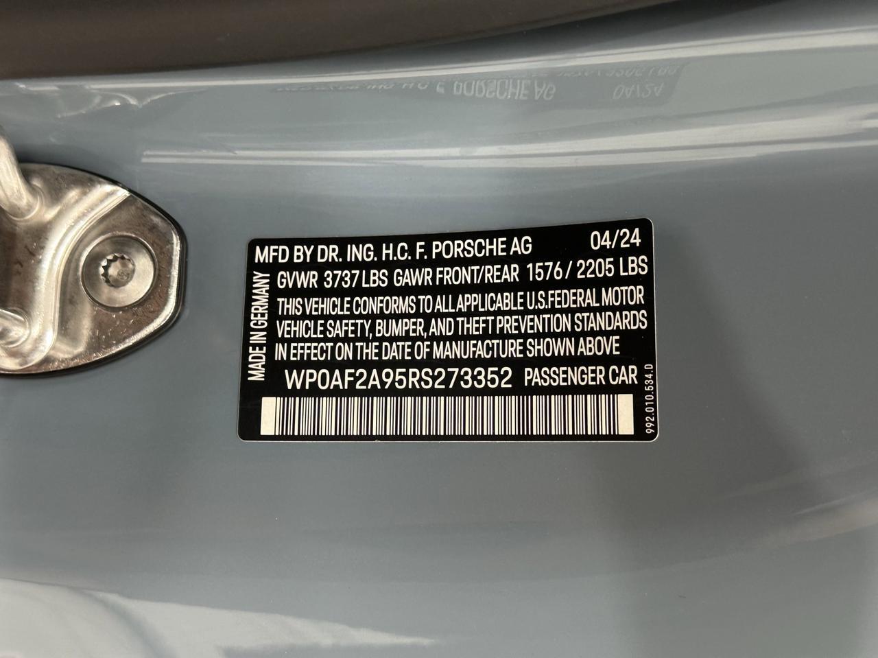 2024 Porsche 911 Gt3 Rs Newark DE