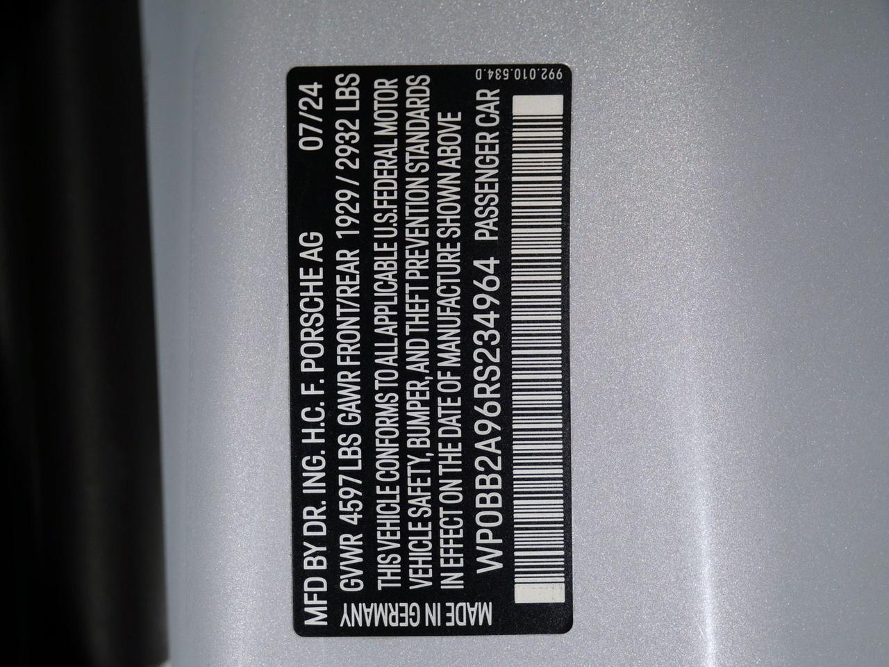 2024 Porsche 911 Targa 4S Targa 4S Lawrence KS