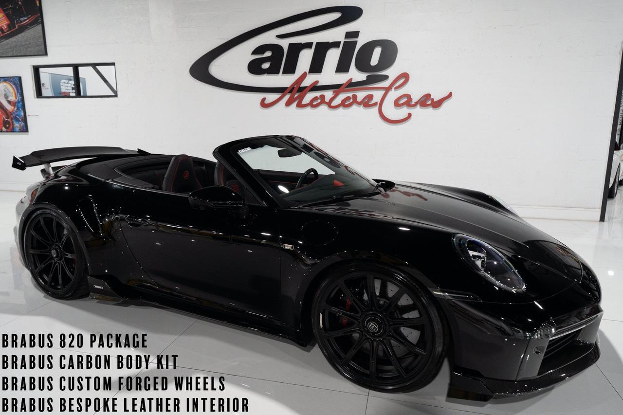 2024 Porsche 911 Turbo S Cabriolet BRABUS 820 PACKAGE!! Brabus carbon body kit, custom Brabus wheels/interior & MORE!