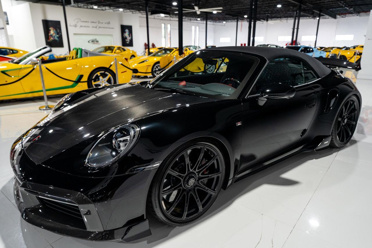 2024 Porsche 911 Turbo S Cabriolet BRABUS 820 PACKAGE! Jet Black Metallic paint, custom interior, body kit AND MORE!! Fort Lauderdale FL