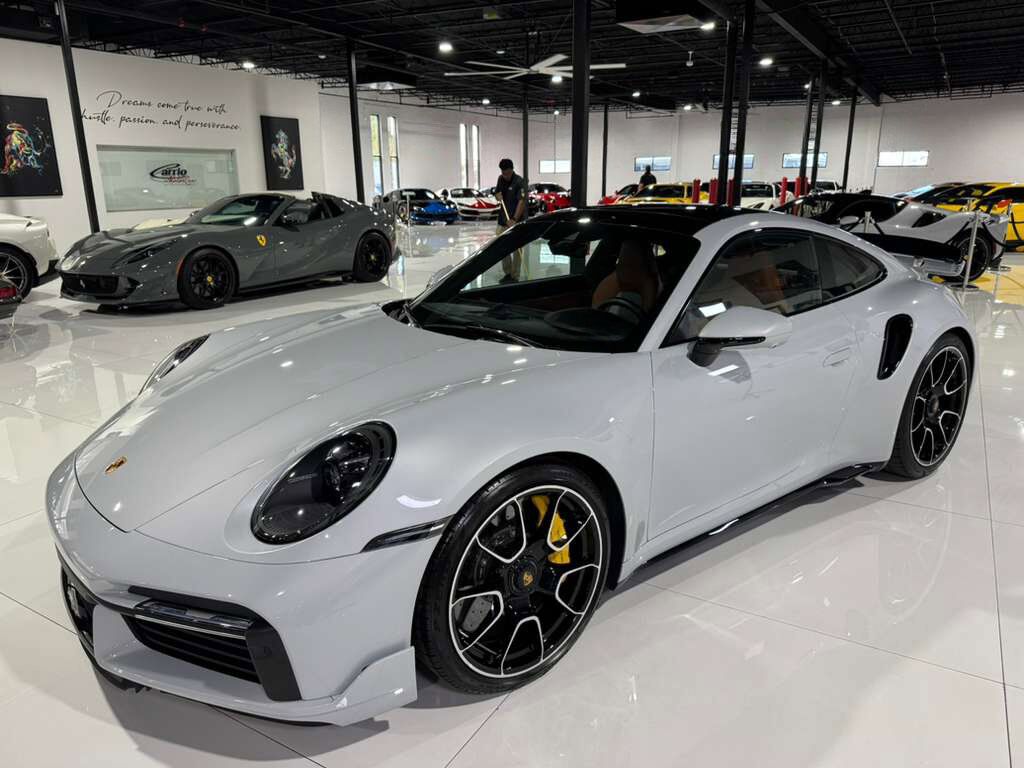 2024 Porsche 911 Turbo S Ice Grey Metallic paint,Exclusive Manufaktur interior,Exclusive Design taillights AND MORE!!