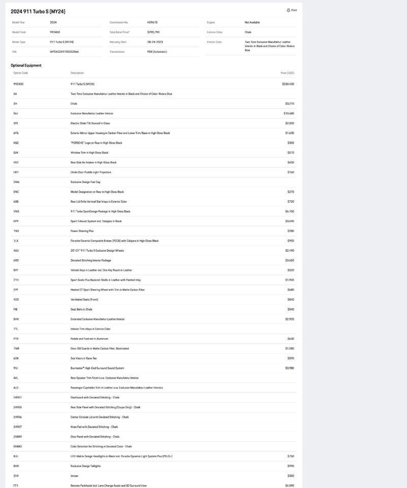 2024 Porsche 911 Turbo S Pompano Beach FL