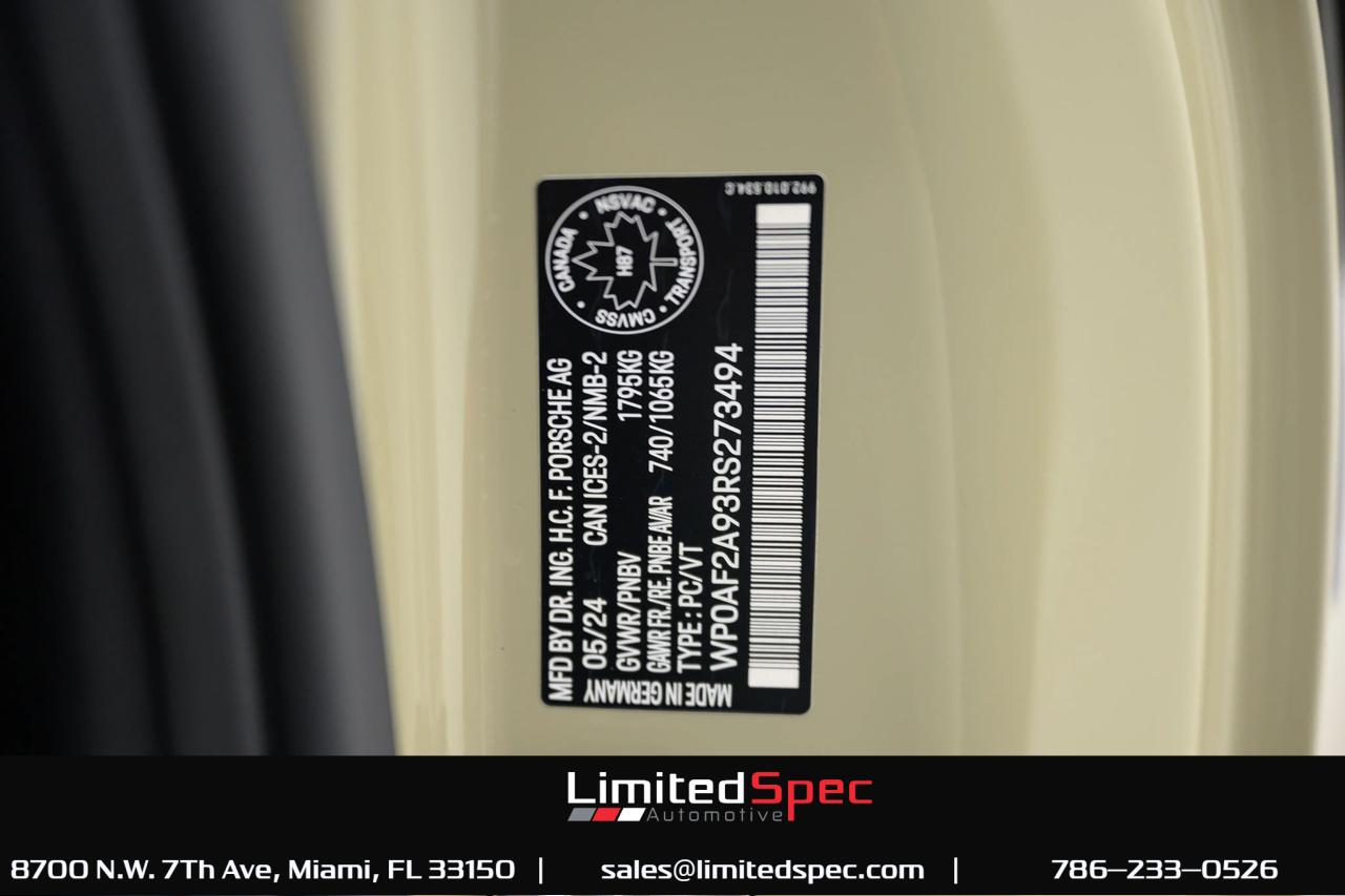 2024 Porsche 911 Weissach package PTS Stone Grey Miami FL