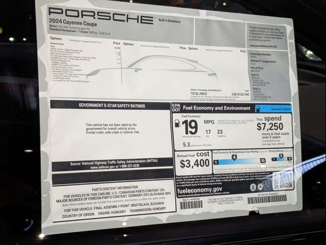 2024 Porsche Cayenne Coupe Coupe Santa Clarita CA