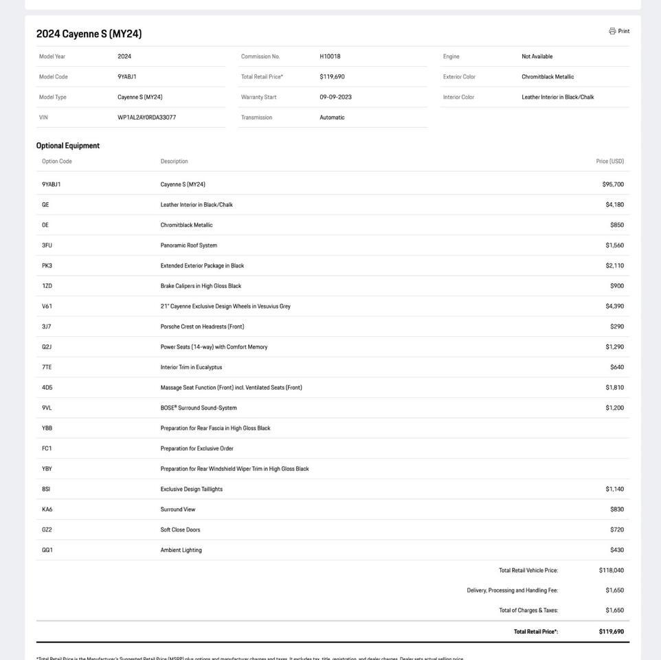 2024 Porsche Cayenne S Pompano Beach FL