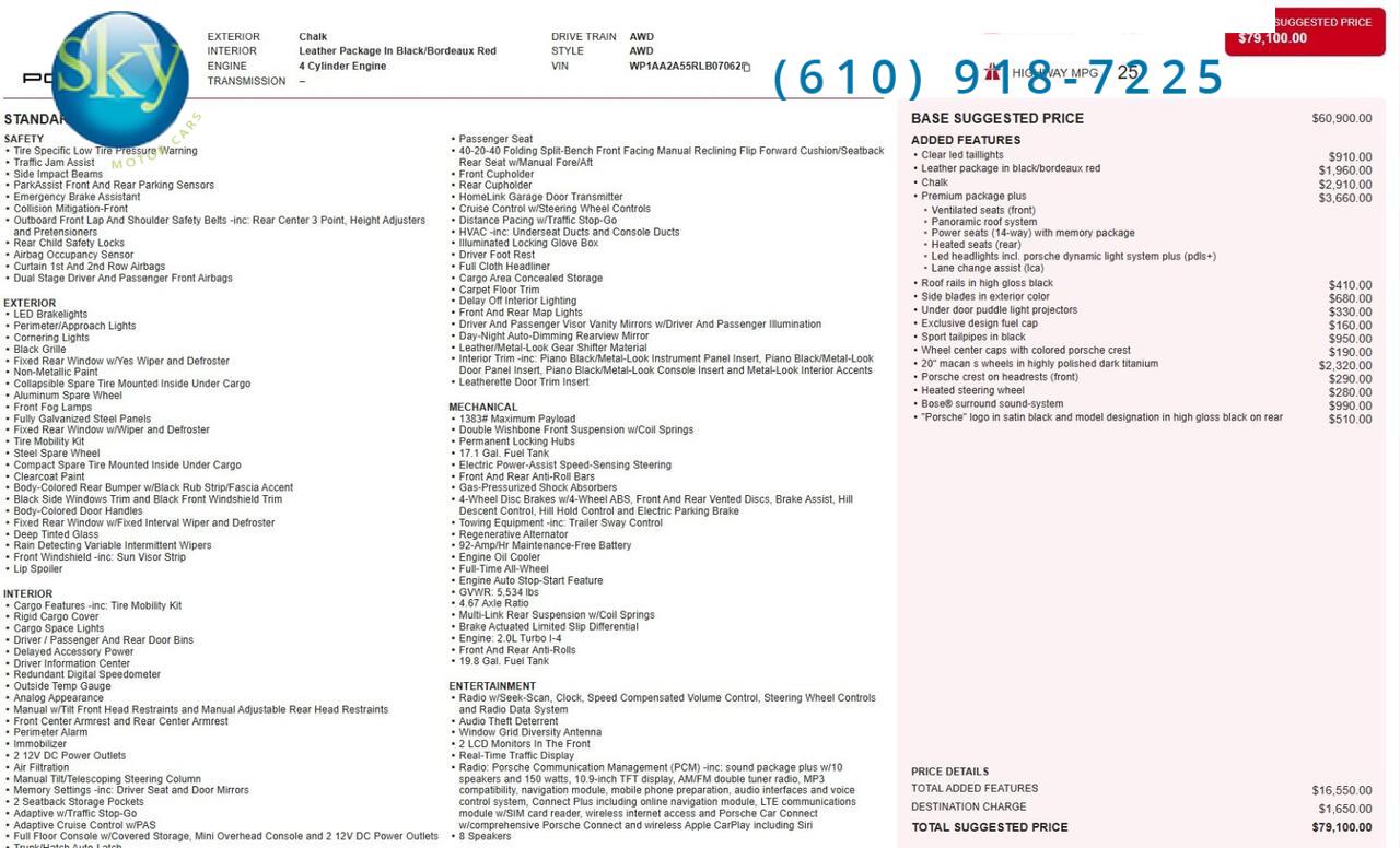 2024 Porsche Macan AWD West Chester PA