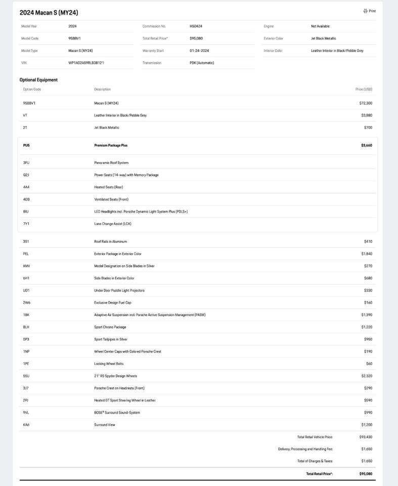 2024 Porsche Macan S Pompano Beach FL
