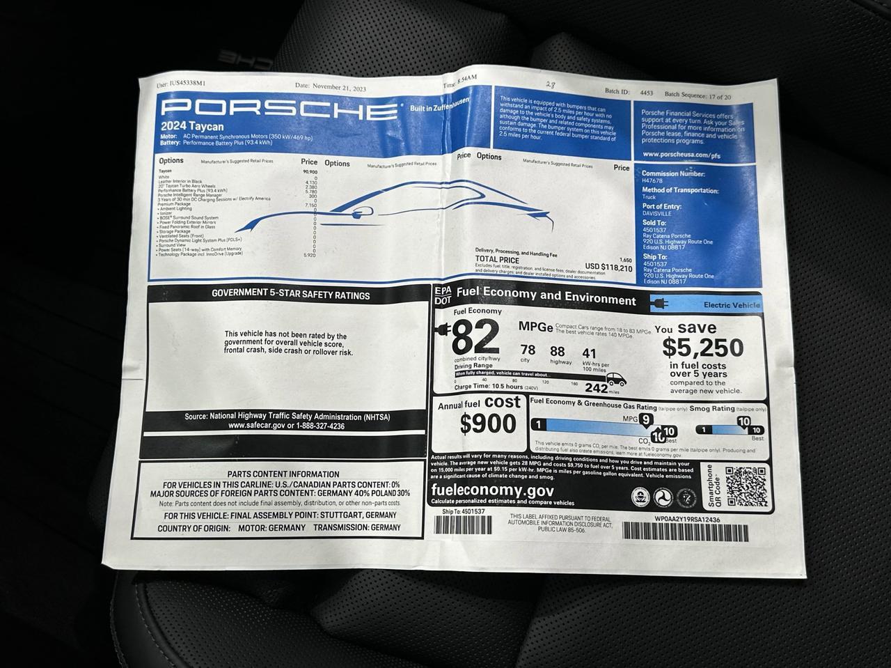 2024 Porsche Taycan Newark DE