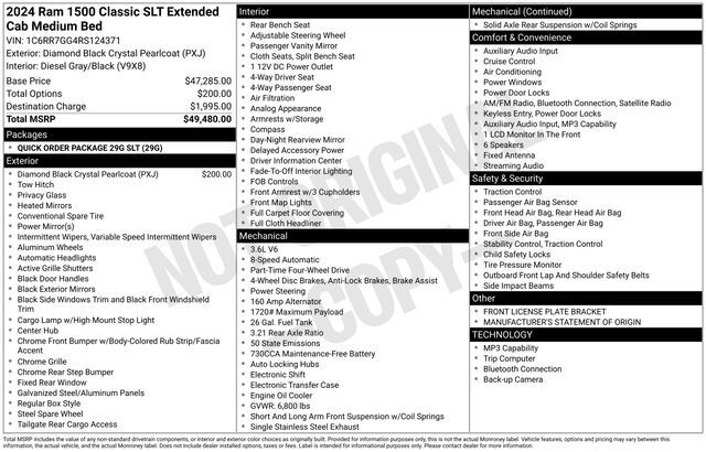 2024 Ram 1500 Classic SLT Raleigh NC