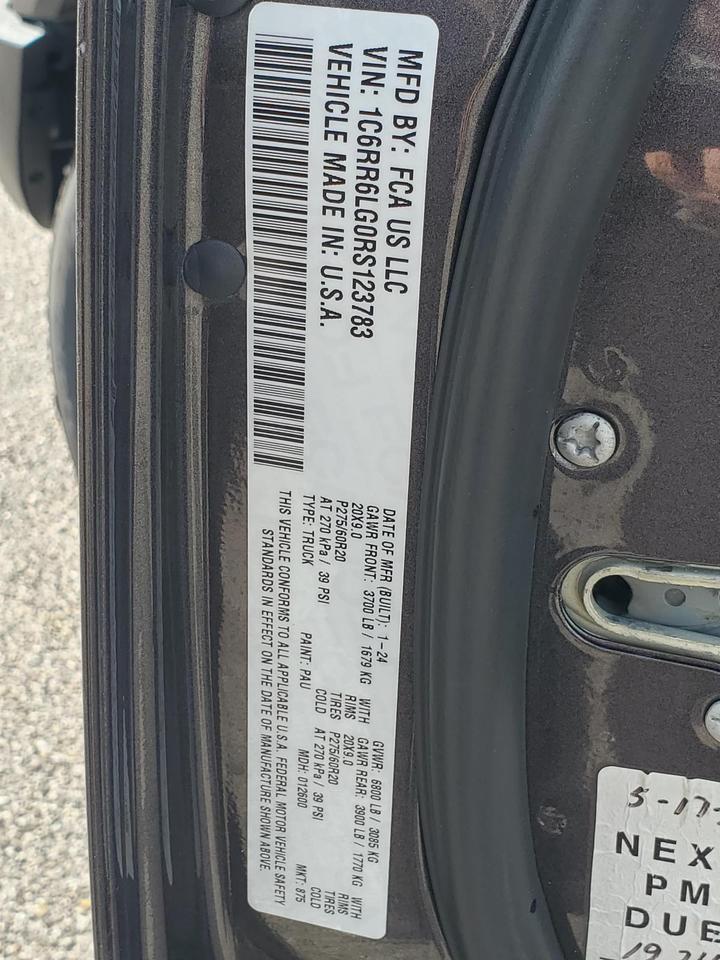 2024 Ram 1500 Classic Warlock 4x2 Crew Cab 5'7 Box Beeville TX