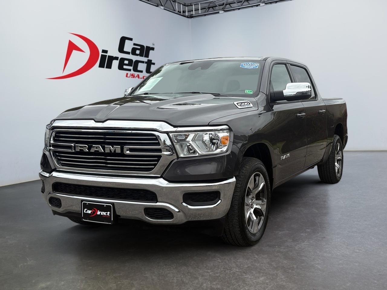 2024 Ram 1500 Laramie, FORWARD COLLISION ALERT, READY-ALERT BRAKING, HEATED & COOLING SEATS, APPLE CARPLAY/ANDROID AUTO, BACKUP CAMERA, TOW PACKAGE, APPLE CARPLAY/ADNROID AUTO, POWER TAILGATE, 1 OWNER, CLEAN CARFAX, TEST DRIVE THIS RAM TODAY! Virginia Beach VA