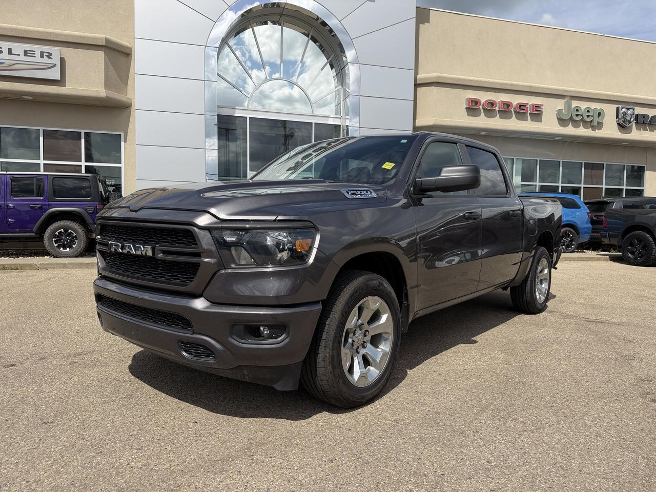 2024 Ram 1500 Tradesman Crew Cab 4x4 | Low KMs | V8 | NAV | Rearview Camera | Towing | Keyless Entry | 20IN Wheels Redwater AB