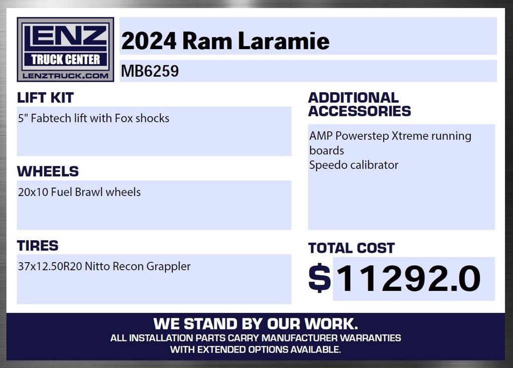 2024 Ram 2500 4x4 Crew Cab Laramie Fond du Lac WI