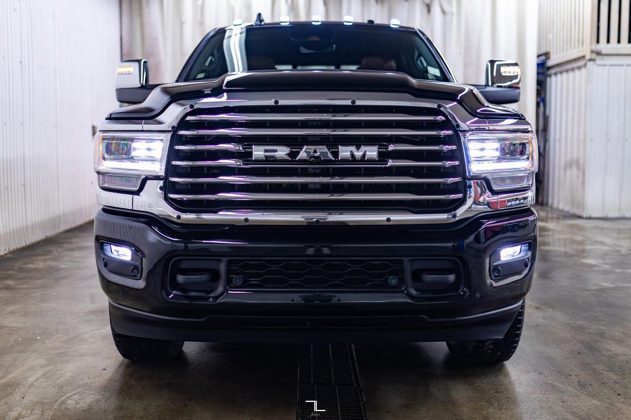 2024 Ram 2500 4x4 Crew Cab Longhorn Diesel Leather Roof Nav BCam Red Deer AB