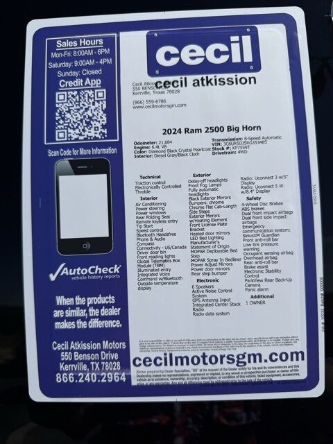 2024 Ram 2500 Big Horn  TX