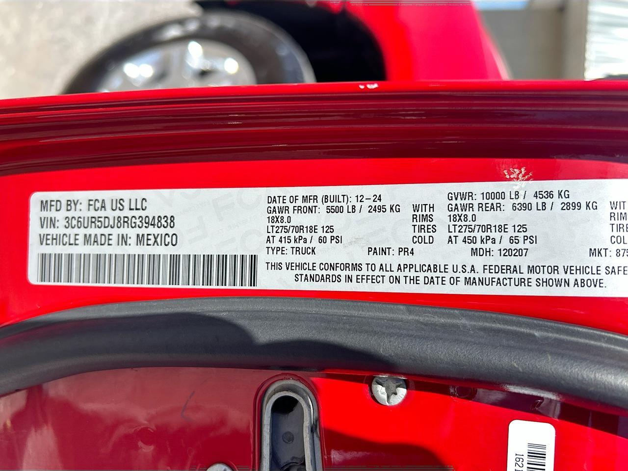 2024 Ram 2500 Big Horn 4x4 Crew Cab Box Venice FL