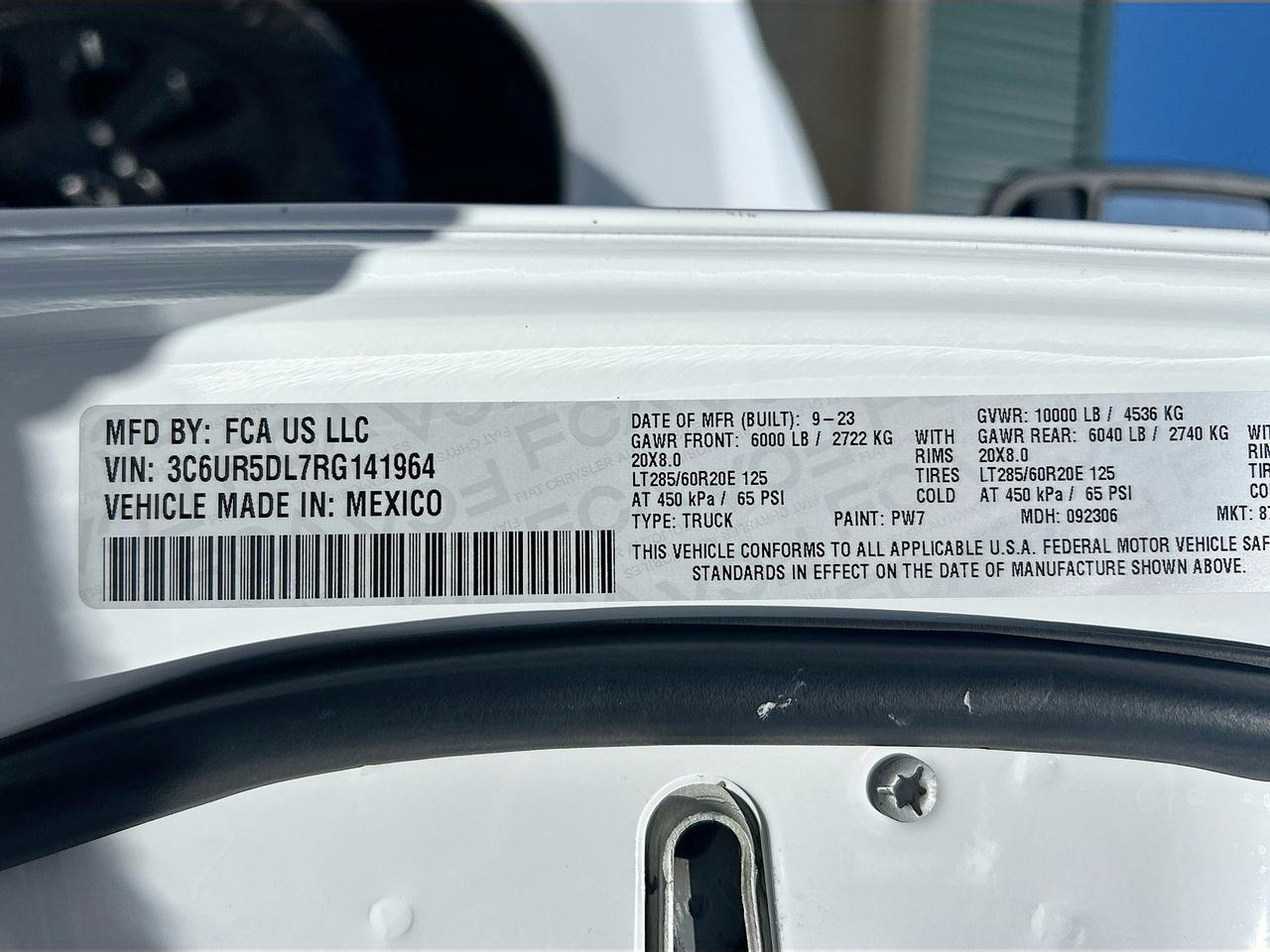 2024 Ram 2500 Big Horn 4x4 Crew Cab Box Venice FL