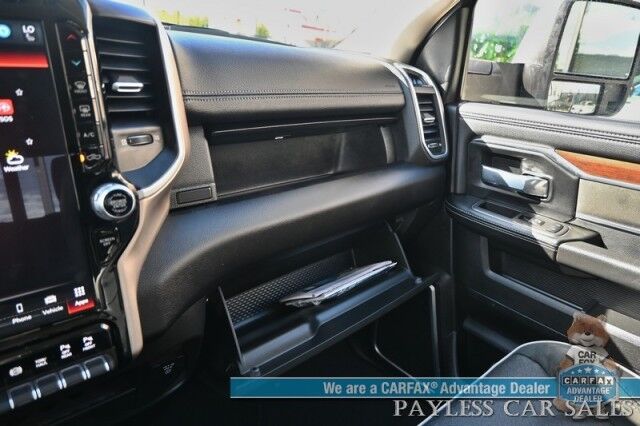 2024 Ram 2500 Laramie / 4X4 / Crew Cab / Turbo Diesel / Power Heated & Cooled Leather Seats / Heated Steering Wheel / NAV / Alpine Speakers / Blind Spot Alert / Seats 6 / Apple CarPlay & Android Auto / Back Up Camera / Tow Pkg / 1-Owner Anchorage AK