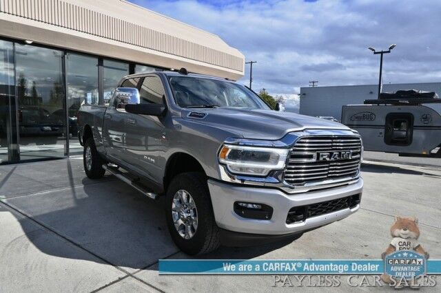 2024 Ram 2500 Laramie / 4X4 / Crew Cab / Turbo Diesel / Power Heated & Cooled Leather Seats / Heated Steering Wheel / NAV / Alpine Speakers / Blind Spot Alert / Seats 6 / Apple CarPlay & Android Auto / Back Up Camera / Tow Pkg / 1-Owner Anchorage AK