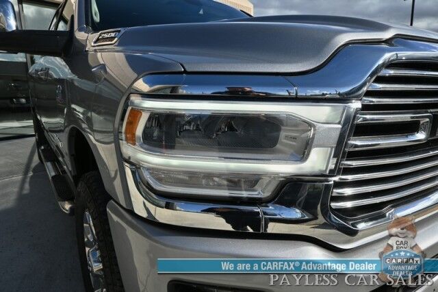 2024 Ram 2500 Laramie / 4X4 / Crew Cab / Turbo Diesel / Power Heated & Cooled Leather Seats / Heated Steering Wheel / NAV / Alpine Speakers / Blind Spot Alert / Seats 6 / Apple CarPlay & Android Auto / Back Up Camera / Tow Pkg / 1-Owner Anchorage AK