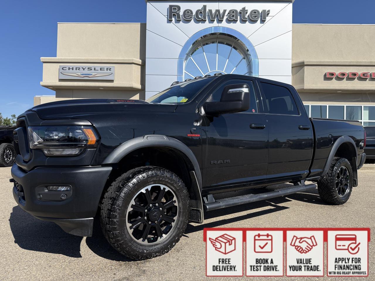 2024 Ram 2500 Rebel Crew Cab 4x4 | Cummins Diesel | Black Leather | Heated Vented | 12IN Touchscreen | NAV