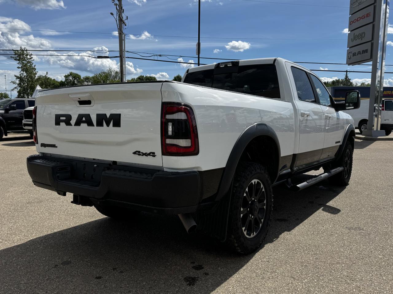 2024 Ram 2500 Rebel Crew Cab 4x4 | Low KMs | HEMI V8 | Towing | Leather | Heated Vented Seats | Sport Hood | NAV Redwater AB