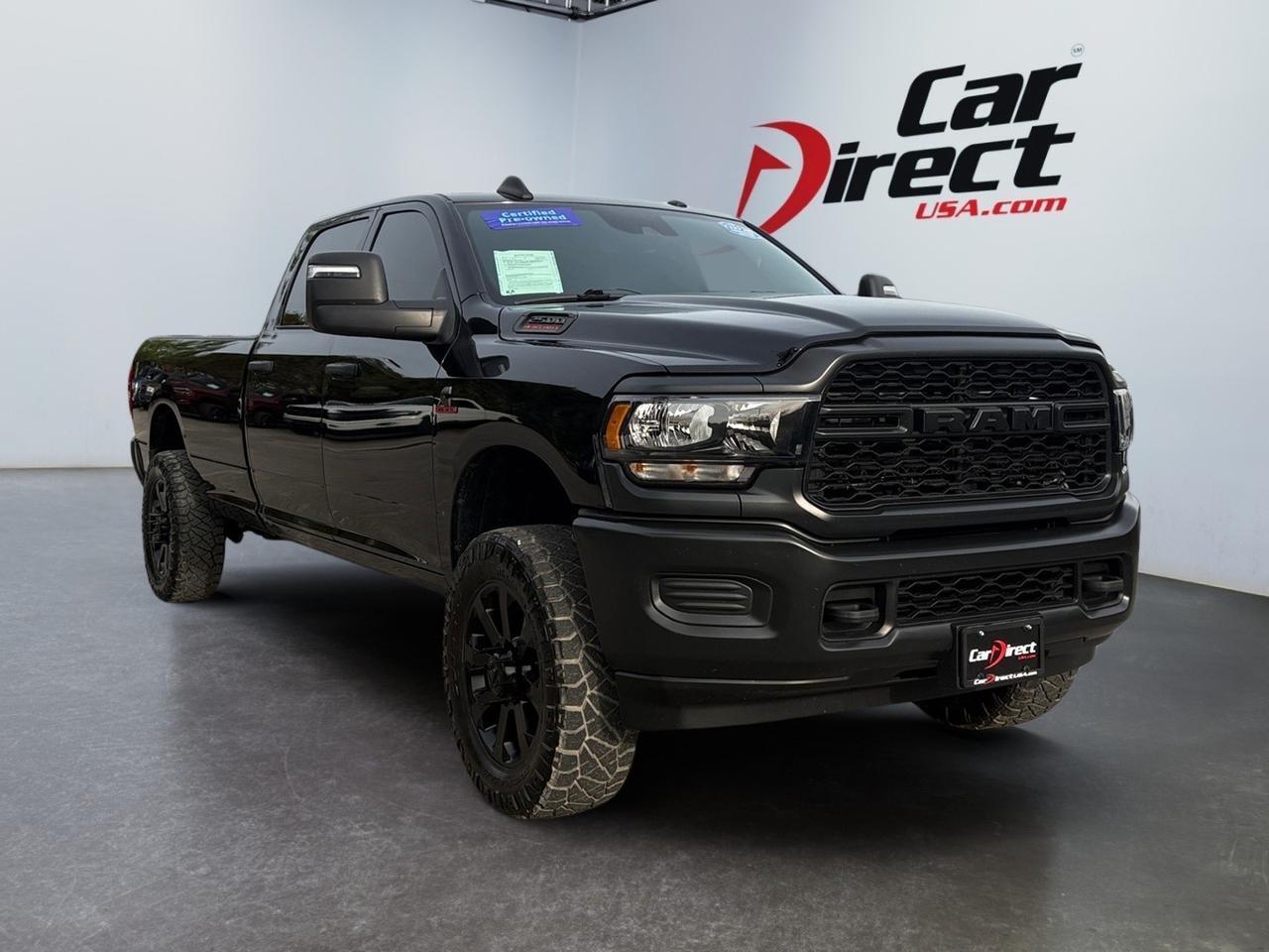 2024 Ram 2500 Tradesman, LONG BED, BLIND SPOT ALERT, LANE KEEP ASSIST, FORWARD COLLISION ALERT, BACKUP CAMERA WITH PARKING SENSORS, APPLE CARPLAY/ANDROID AUTO, PUSH BUTTON START, LOW MILES, 1 OWNER, CLEAN CARFAX, GO BIG IN THIS RAM TRADESMAN!