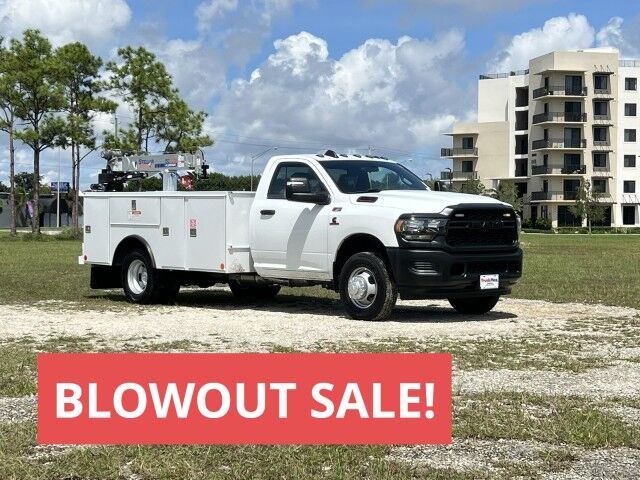 2024 Ram 3500 4x4 BLOWOUT SALE - Utility Service Truck with Stellar Aluminum Telescopic Crane EC3