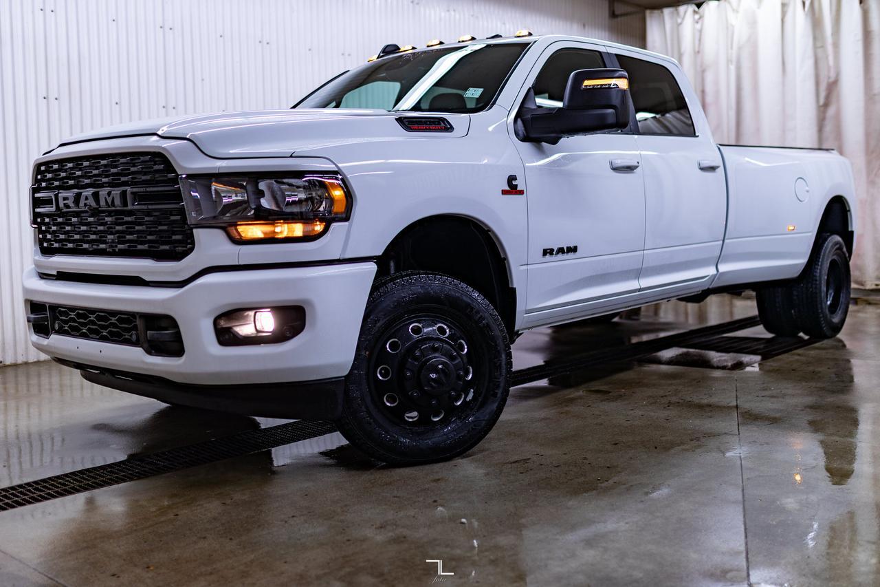 2024 Ram 3500 4x4 Crew Cab Big Horn Nigh Edition Dually Diesel Nav Red Deer AB