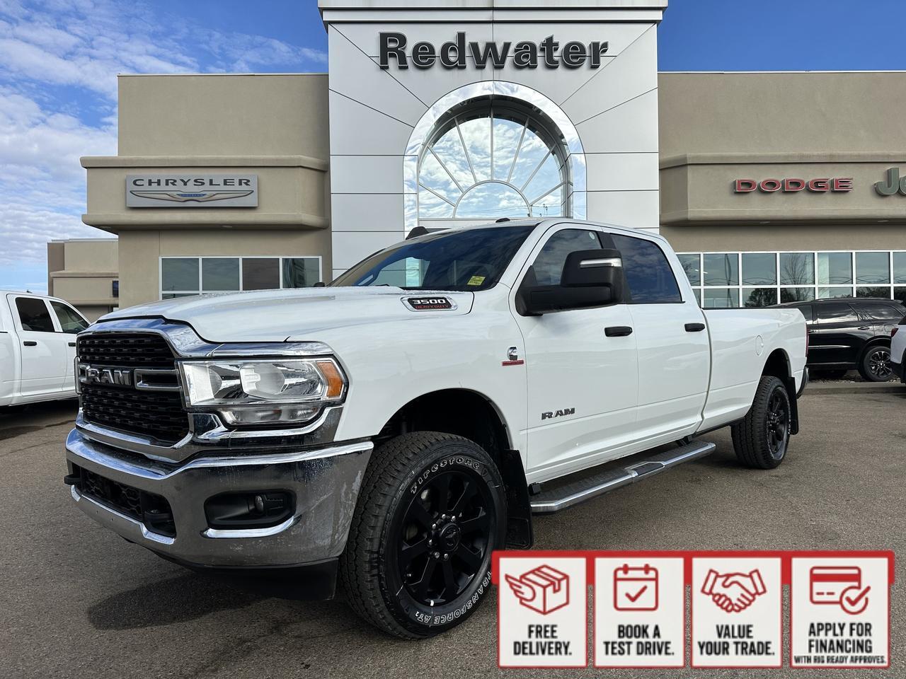 2024 Ram 3500 Big Horn Crew Cab 4x4 | Low KMs | Cummins Diesel | Remote Start | NAV | Backup Camera