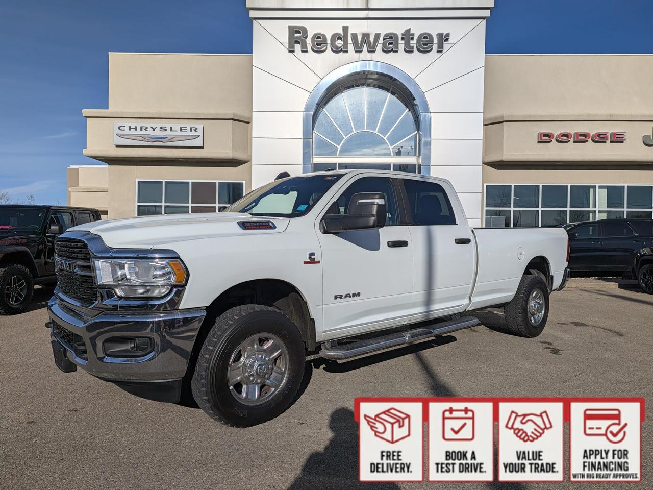 2024 Ram 3500 Big Horn Crew Cab 4x4 | Low KMs | Cummins Diesel | Towing | NAV | Remote Start | Backup Camera