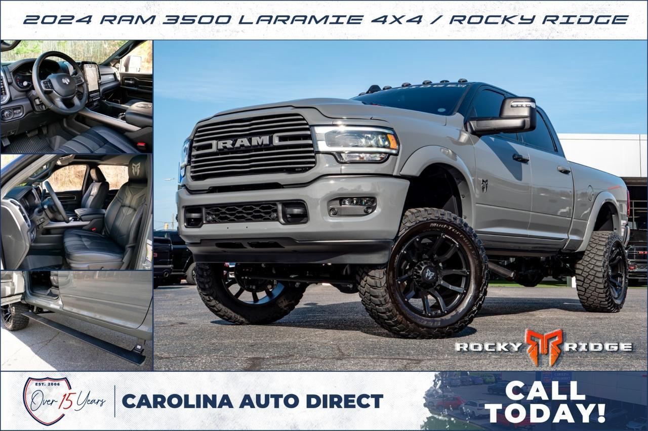 2024 Ram 3500 Laramie 4X4 / Rocky Ridge / Level B Equipment / LOADED!