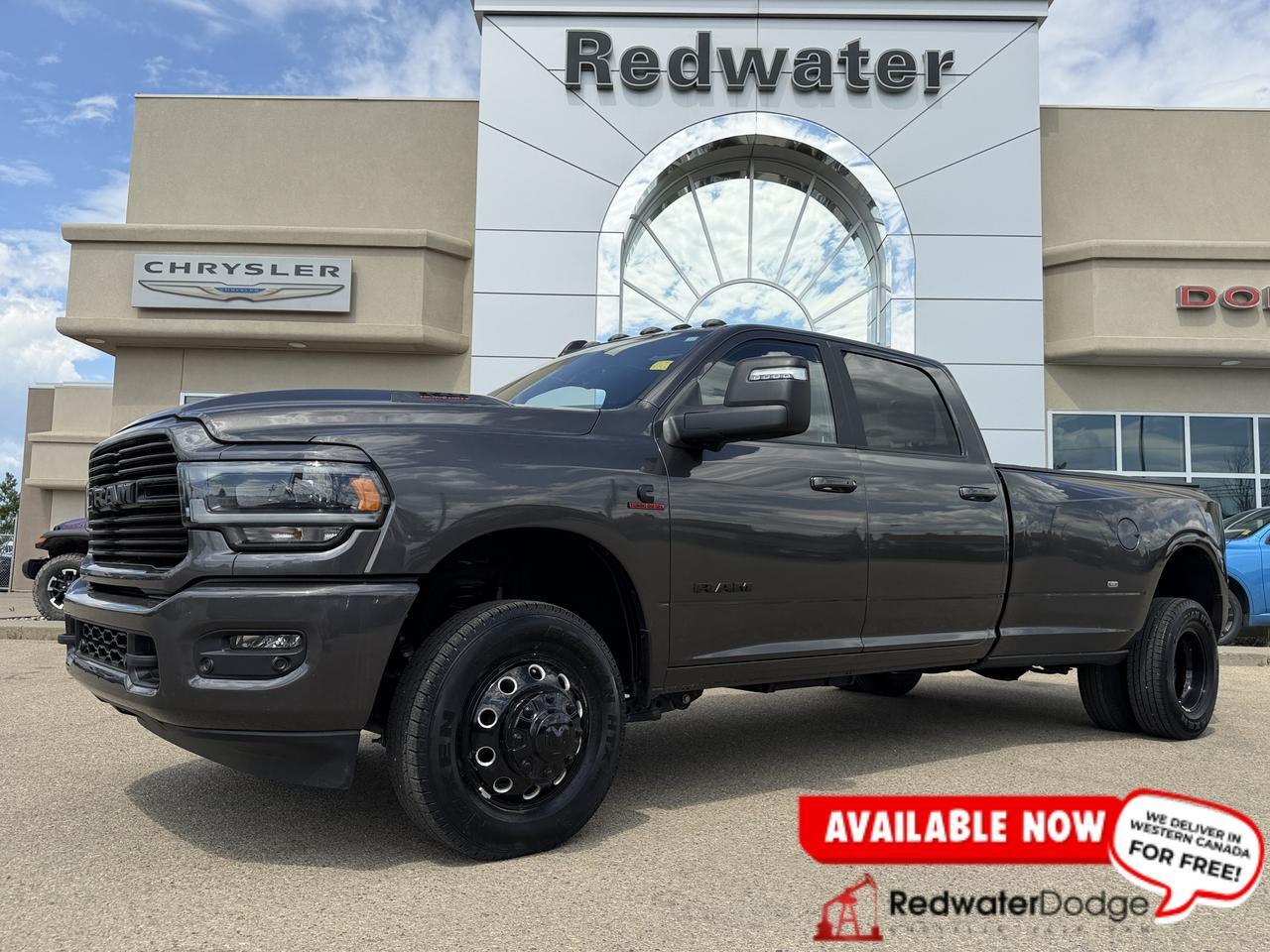 2024 Ram 3500 Laramie Crew Cab Dually 4x4 | Aisin | 4.10 Rear End | Tow Tech | Safety Group | Sun Roof | Level B