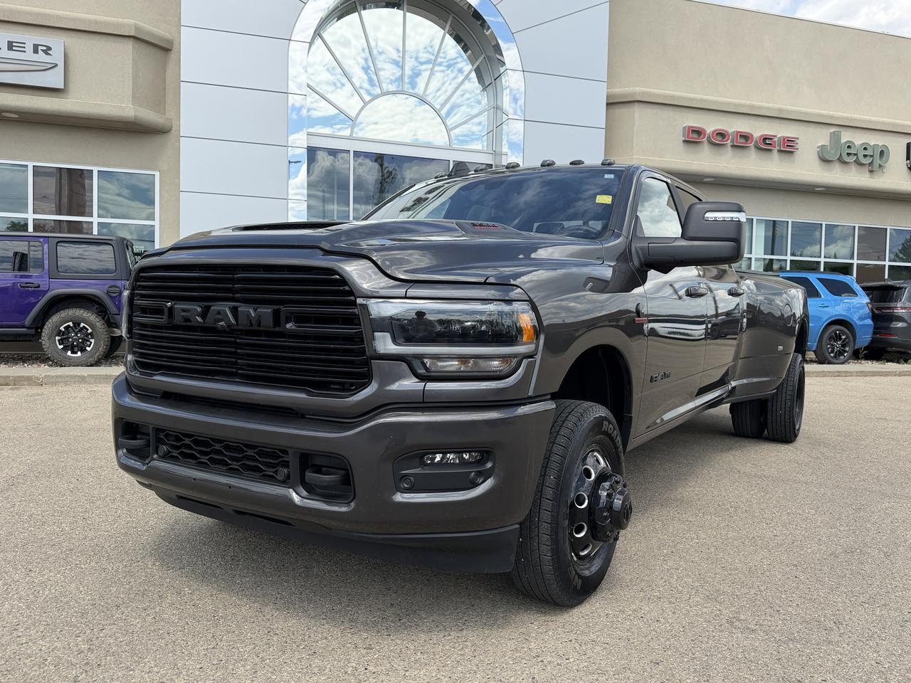 2024 Ram 3500 Laramie Crew Cab Dually 4x4 | Aisin | 4.10 Rear End | Tow Tech | Safety Group | Sun Roof | Level B Redwater AB