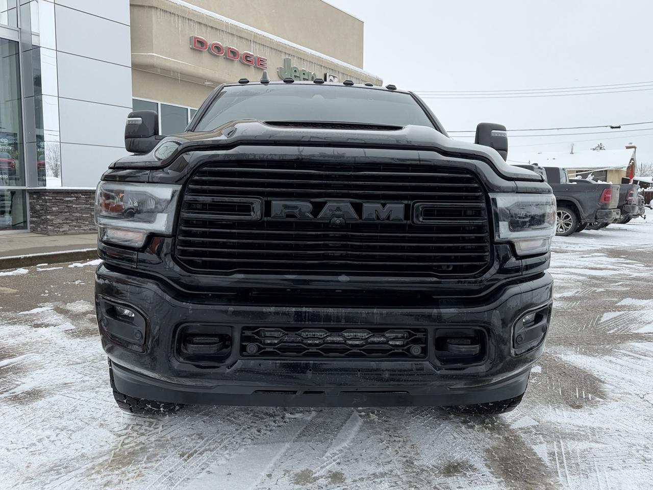 2024 Ram 3500 Laramie Mega Cab | Cummins HO Diesel |  Night Edition | 12IN Touchscreen | NAV | Harman Kardon Sound Redwater AB