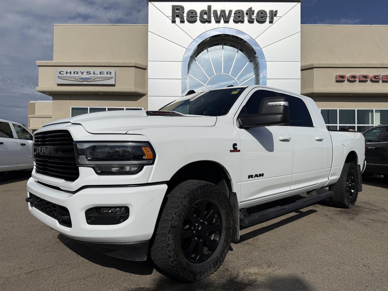 2024 Ram 3500 Laramie Mega Cab 4x4 | Low KMs | Cummins Diesel | Night Edition | NAV | 12IN Display | 20IN Wheels