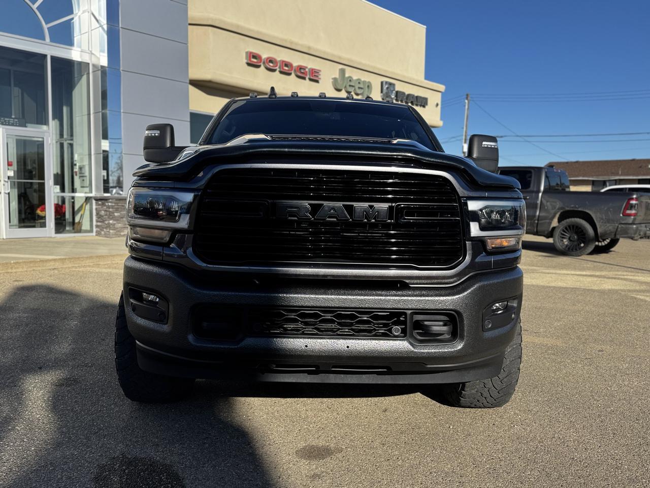 2024 Ram 3500 Laramie Night Edition Mega Cab 4x4 | Low KMs | Cummins | Leather | Heated Vented Seats | Towing Redwater AB
