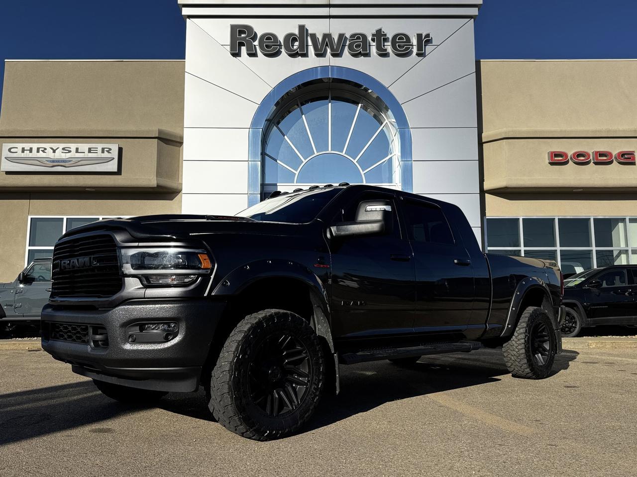 2024 Ram 3500 Laramie Night Edition Mega Cab 4x4 | Low KMs | Cummins | Leather | Heated Vented Seats | Towing