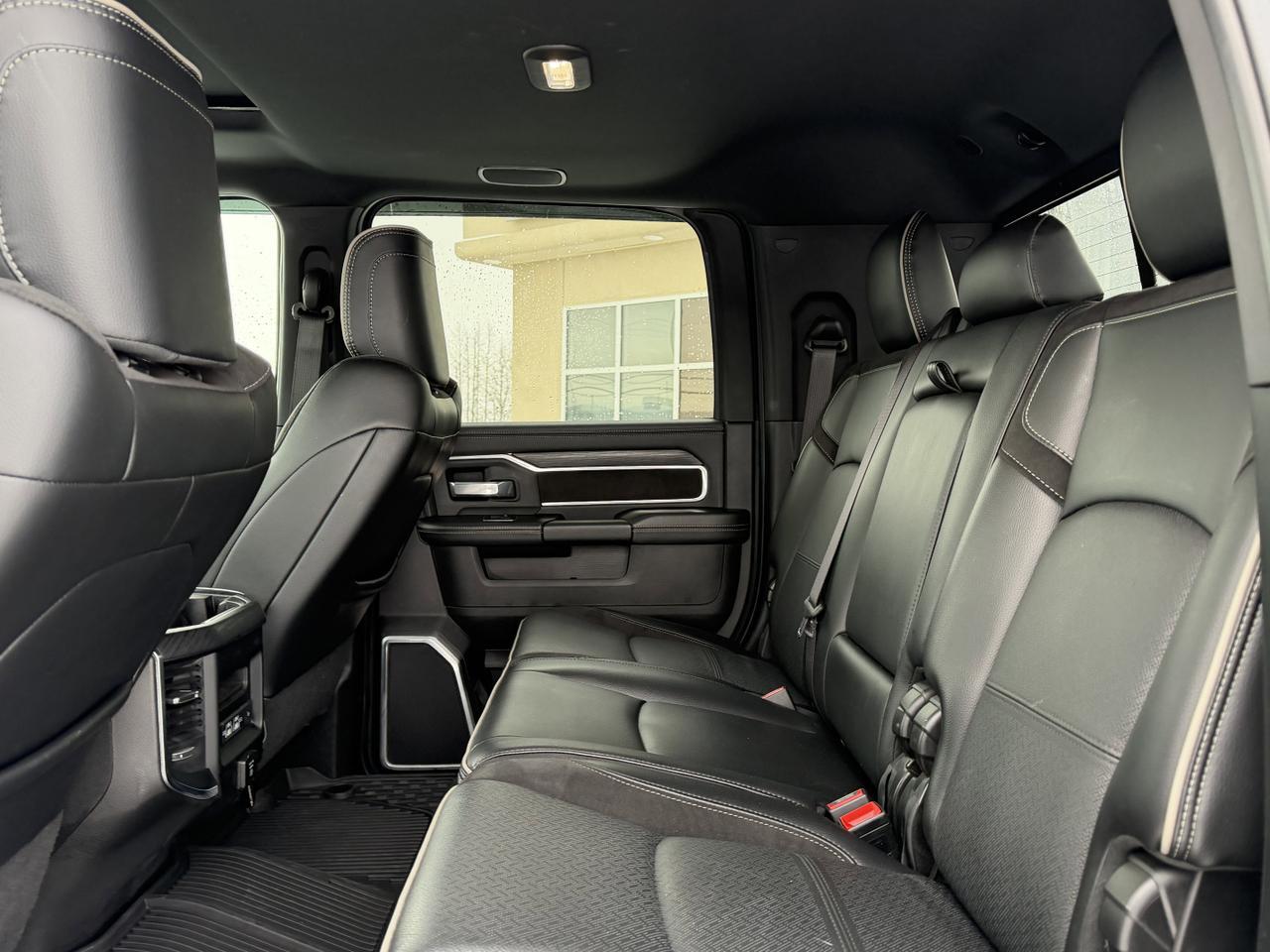 2024 Ram 3500 Laramie Night Edition Mega Cab 4x4 | Rig Ready Ram | SHADOW | 2&quot; Level | 20&quot; Fuel Rim | 35&quot; Toyos Redwater AB